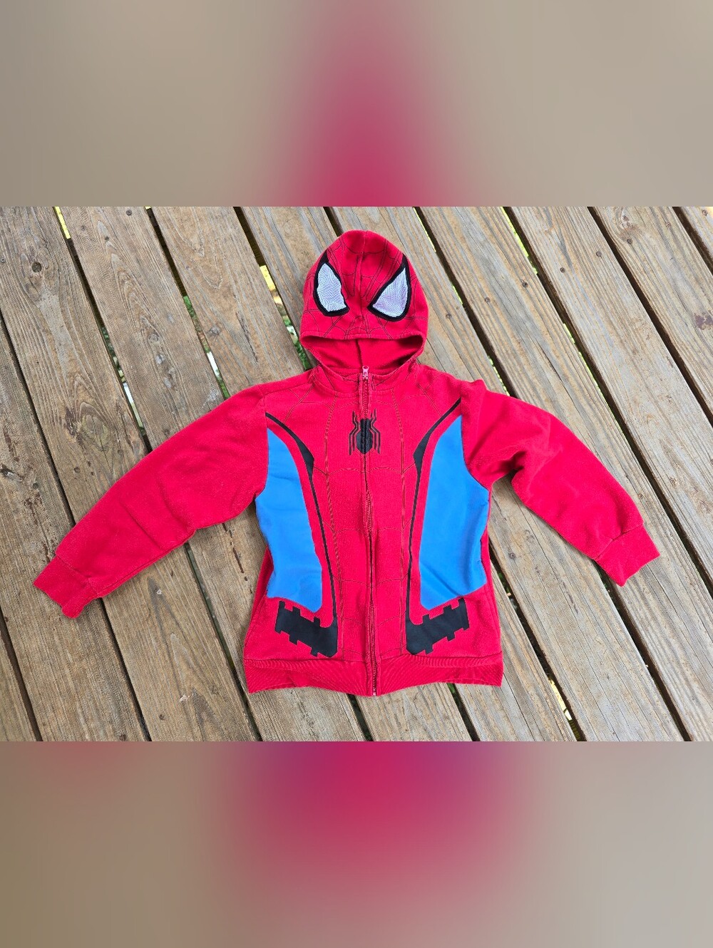 Marvel Spider-Man Hoodie with Eye Mask Hood